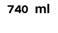 740 ml